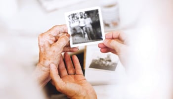 Hands holding photo