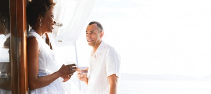 Couple on a boat